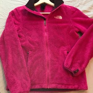 Pink, Fuzzy (fleece) North face!